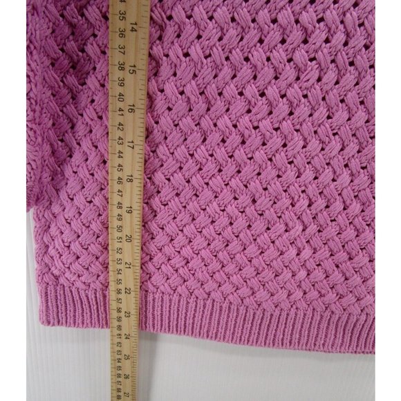 Lands End Sweater Small Pullover Woven knit Breathable Preppy - Picture 4 of 10